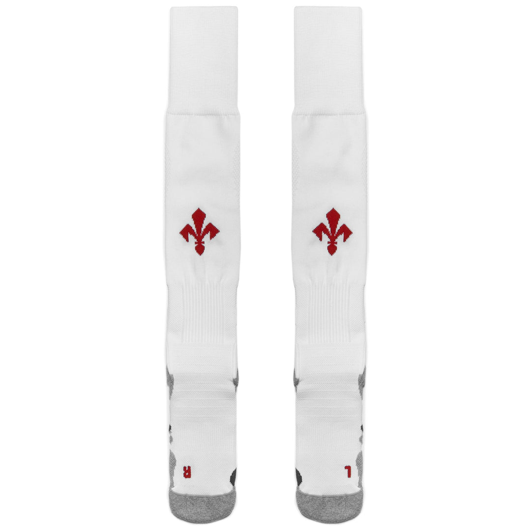 Calcetines de fútbol hasta la rodilla para hombre, color gris y blanco, con amortiguación anatómica main