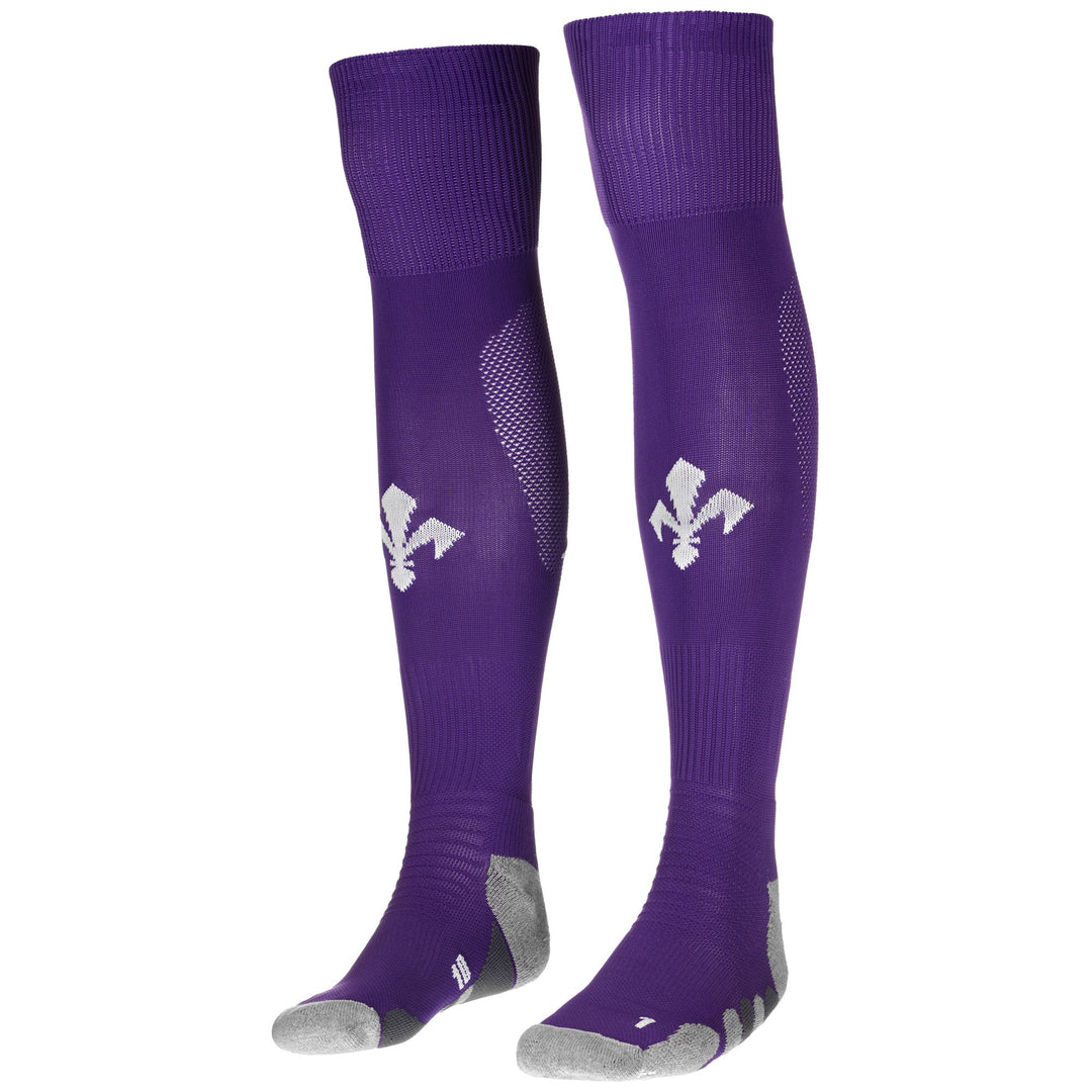 Violet Men's Knee High Football Socks with Anatomical Cushioning 01
