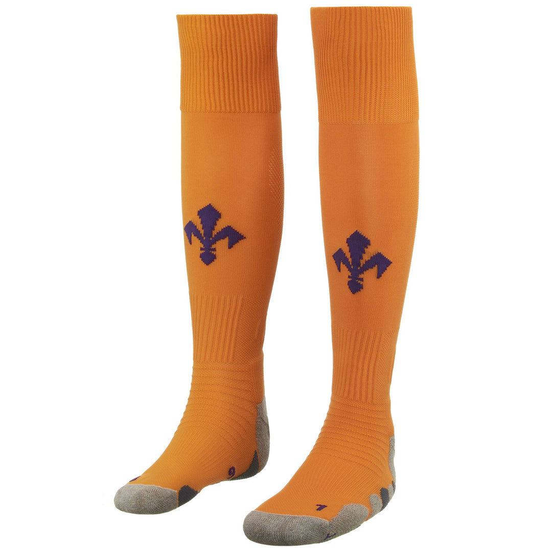 Marigold Orange Men's Knee High Football Socks with Cushioning 01