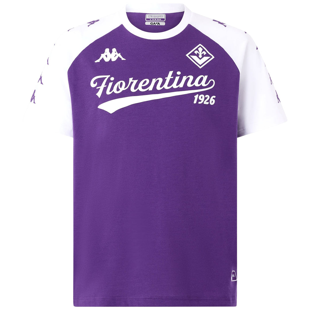Camiseta de fútbol violeta para hombre con detalles en contraste 01