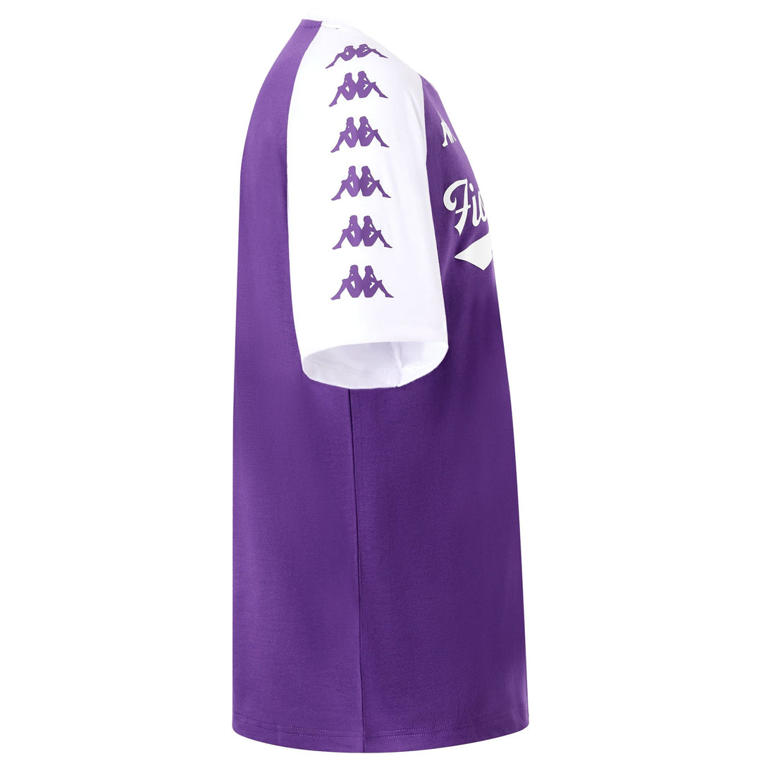 Camiseta de fútbol violeta para hombre con detalles en contraste main