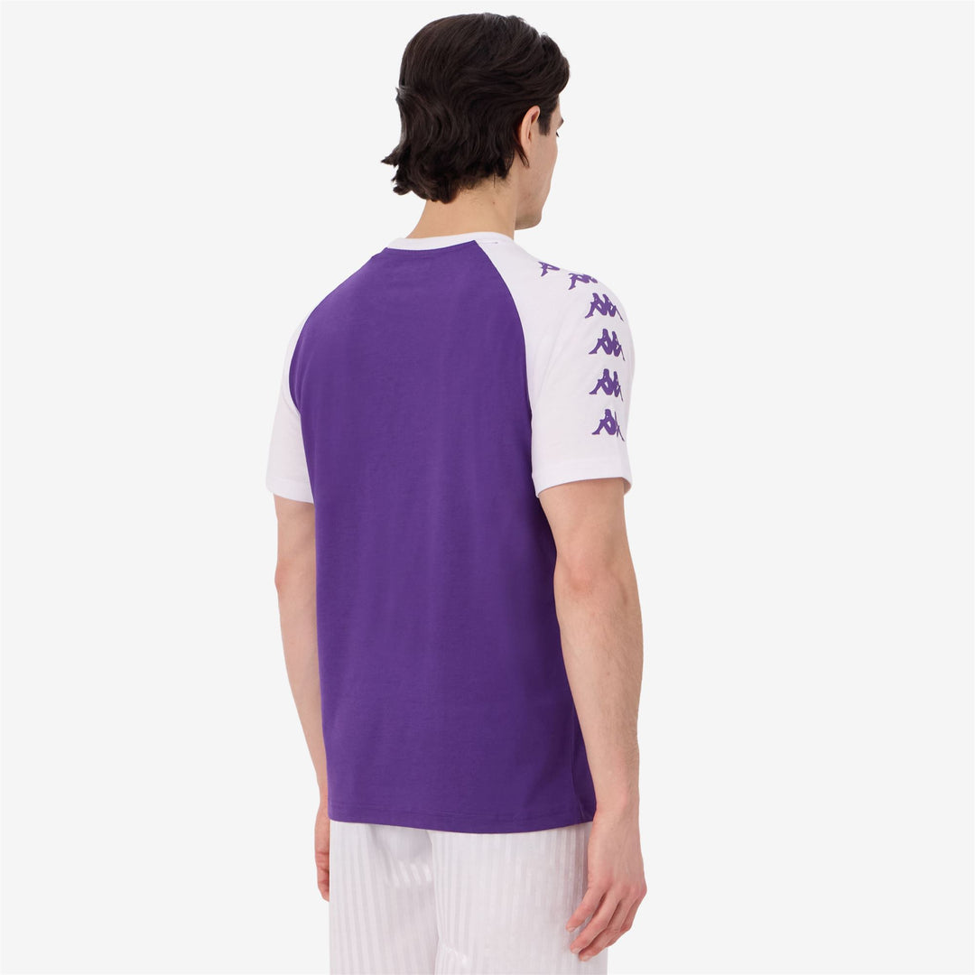 Camiseta de fútbol violeta para hombre con detalles en contraste main