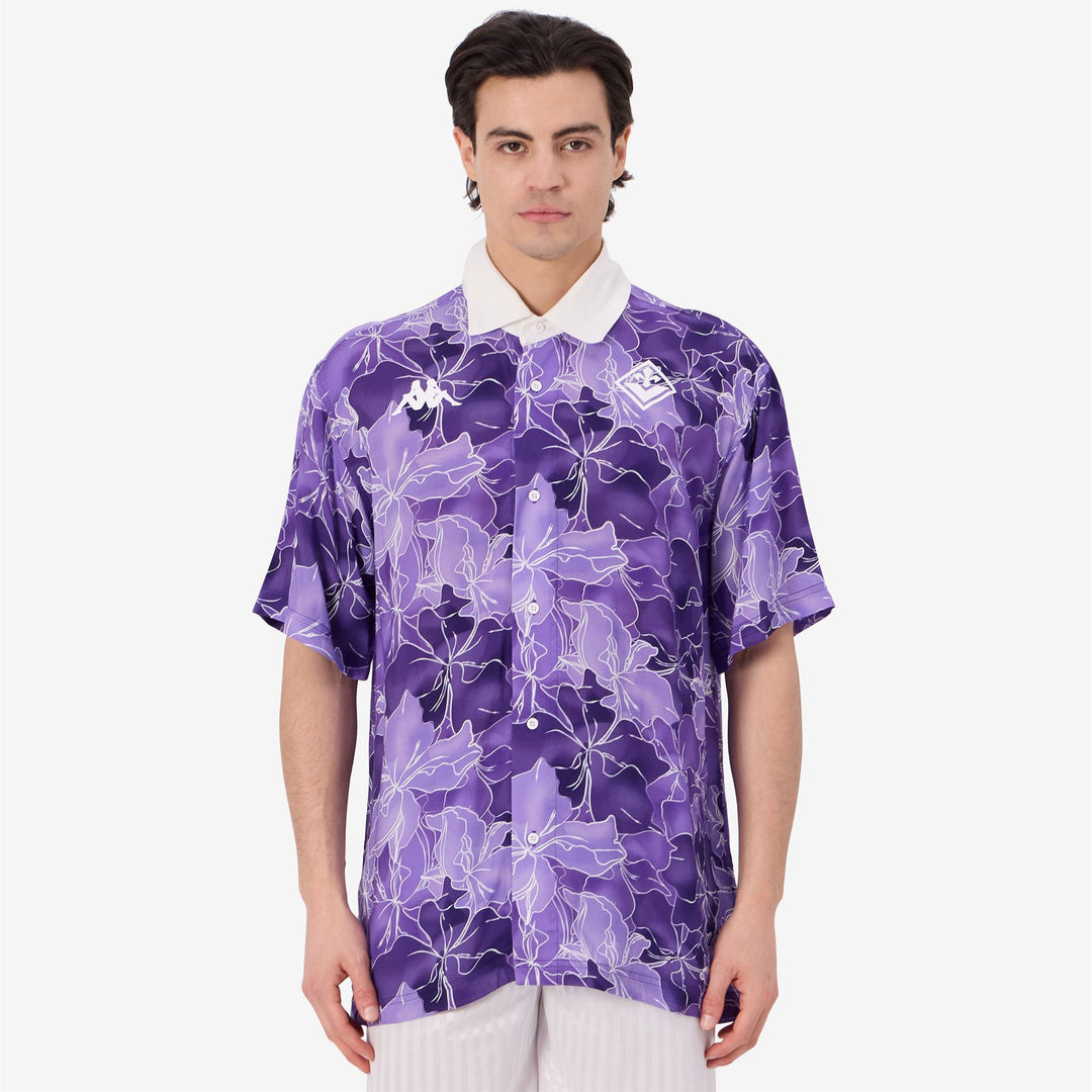 Maglia a maniche corte viola della Fiorentina da uomo con grafica sublimata main