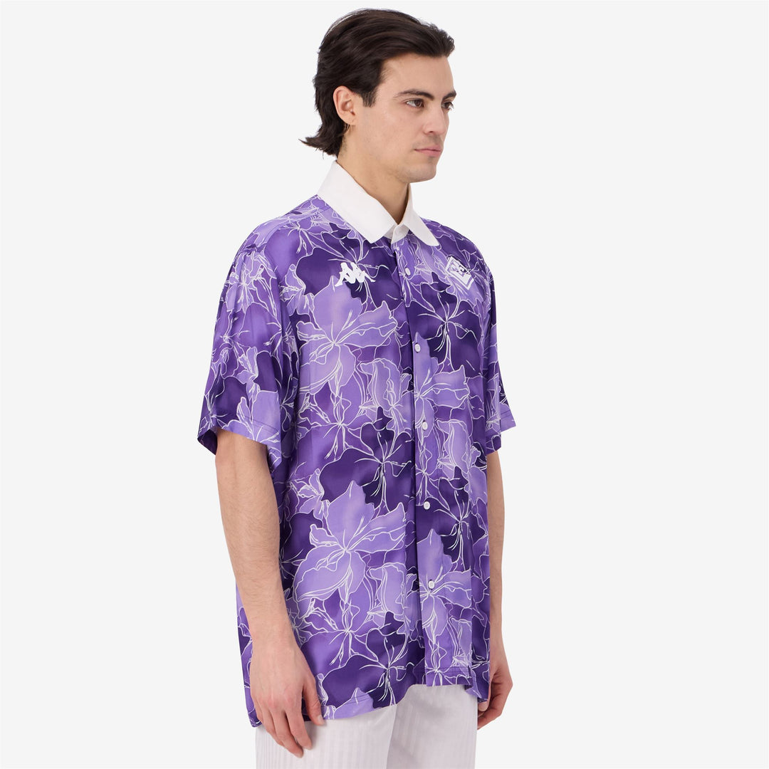 Maglia a maniche corte viola della Fiorentina da uomo con grafica sublimata main