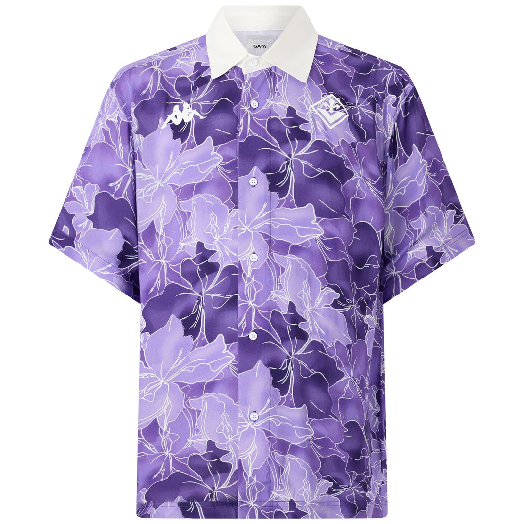 Maglia a maniche corte viola della Fiorentina da uomo con grafica sublimata 01