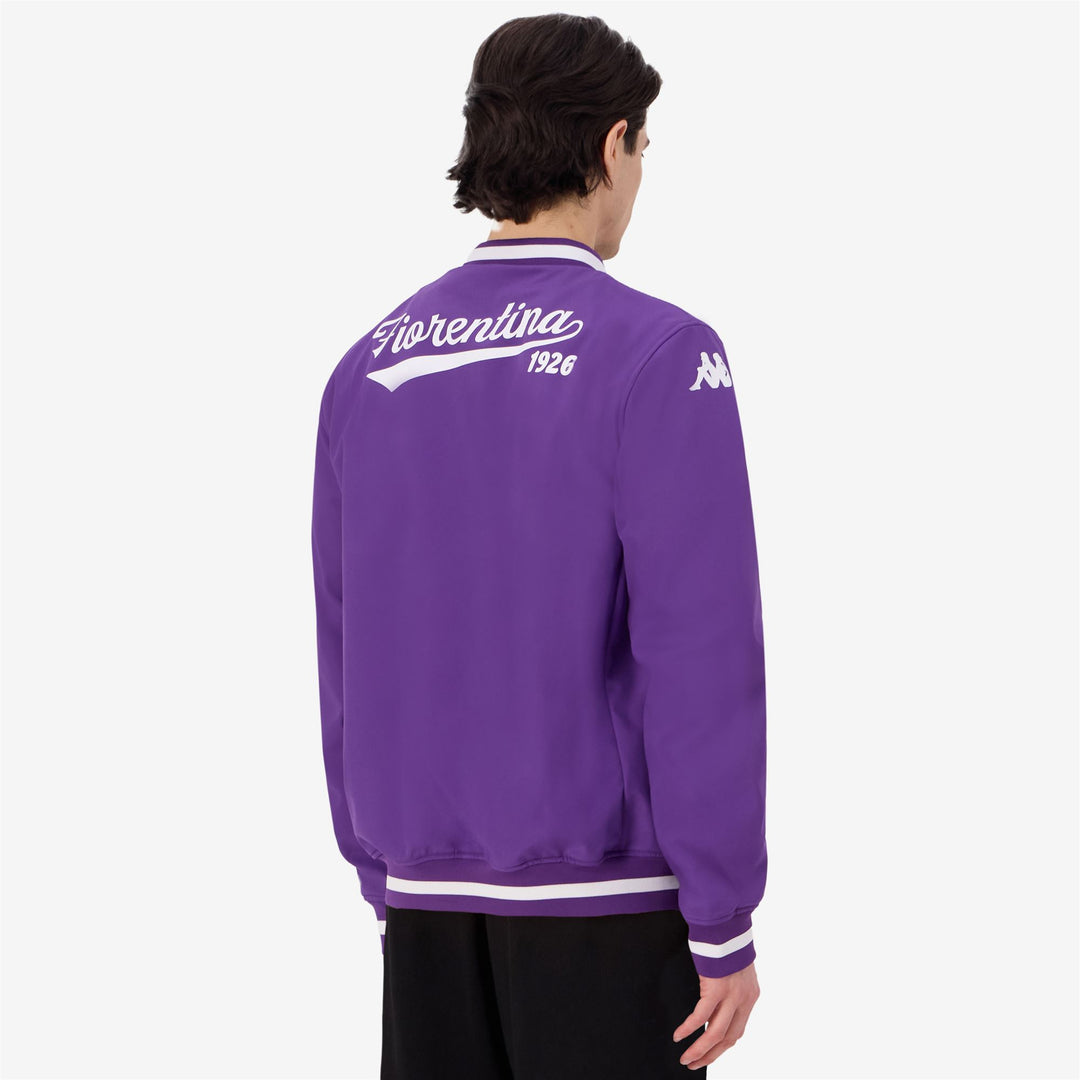 Chaqueta corta violeta para hombre con el logotipo del equipo main