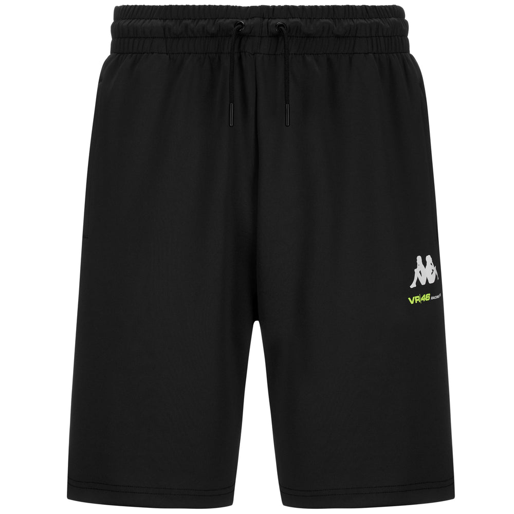 Pantalones cortos negros de corte regular para hombre del equipo VR46 Racing 02