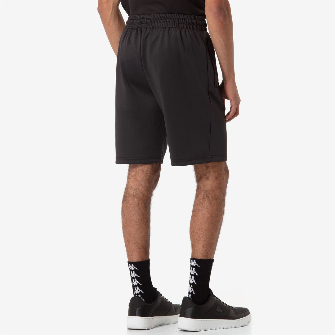 Black Men's Regular Fit VR46 Racing Team Sports Shorts main