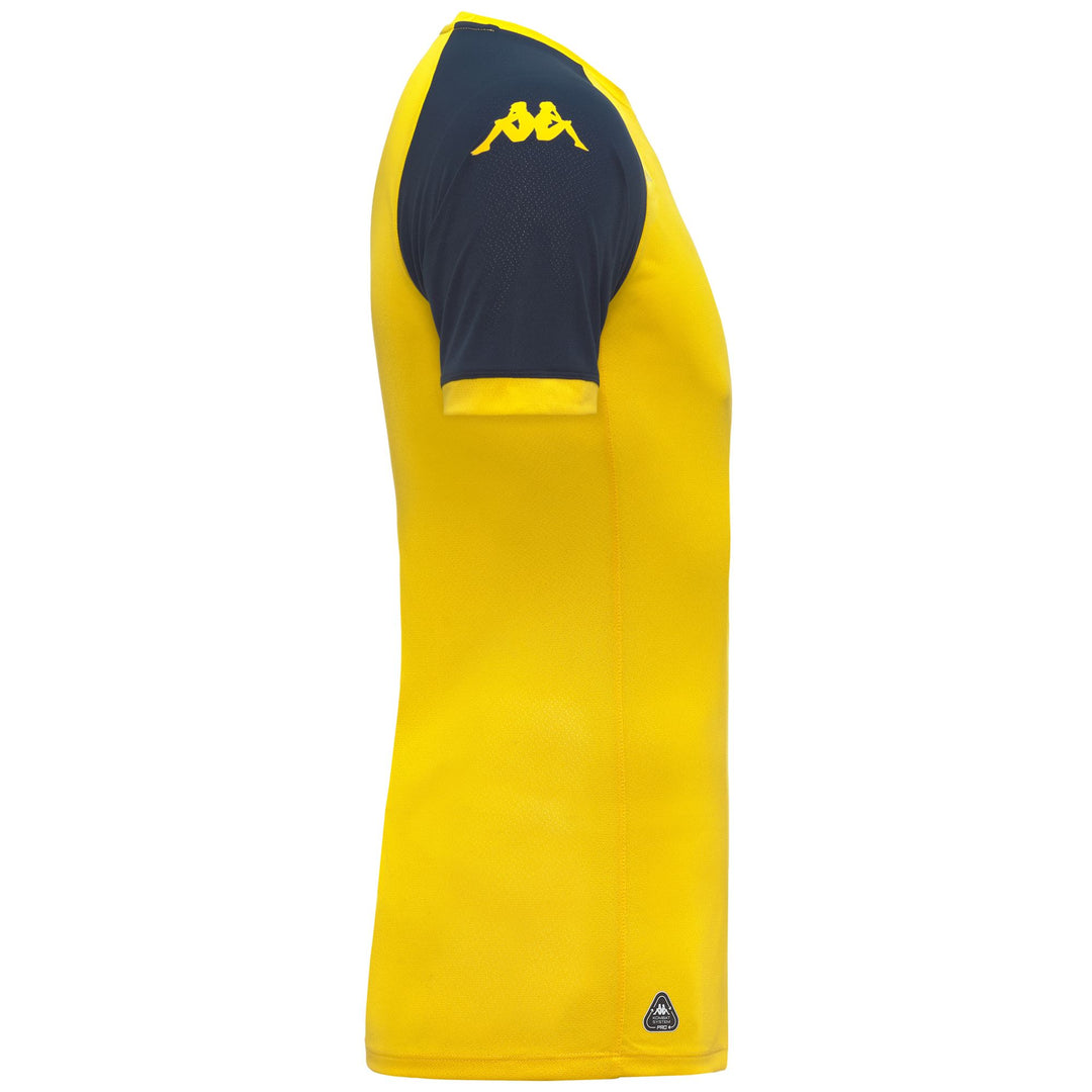 Maglia da allenamento attiva da uomo gialla con protezione Hydro-Way 01