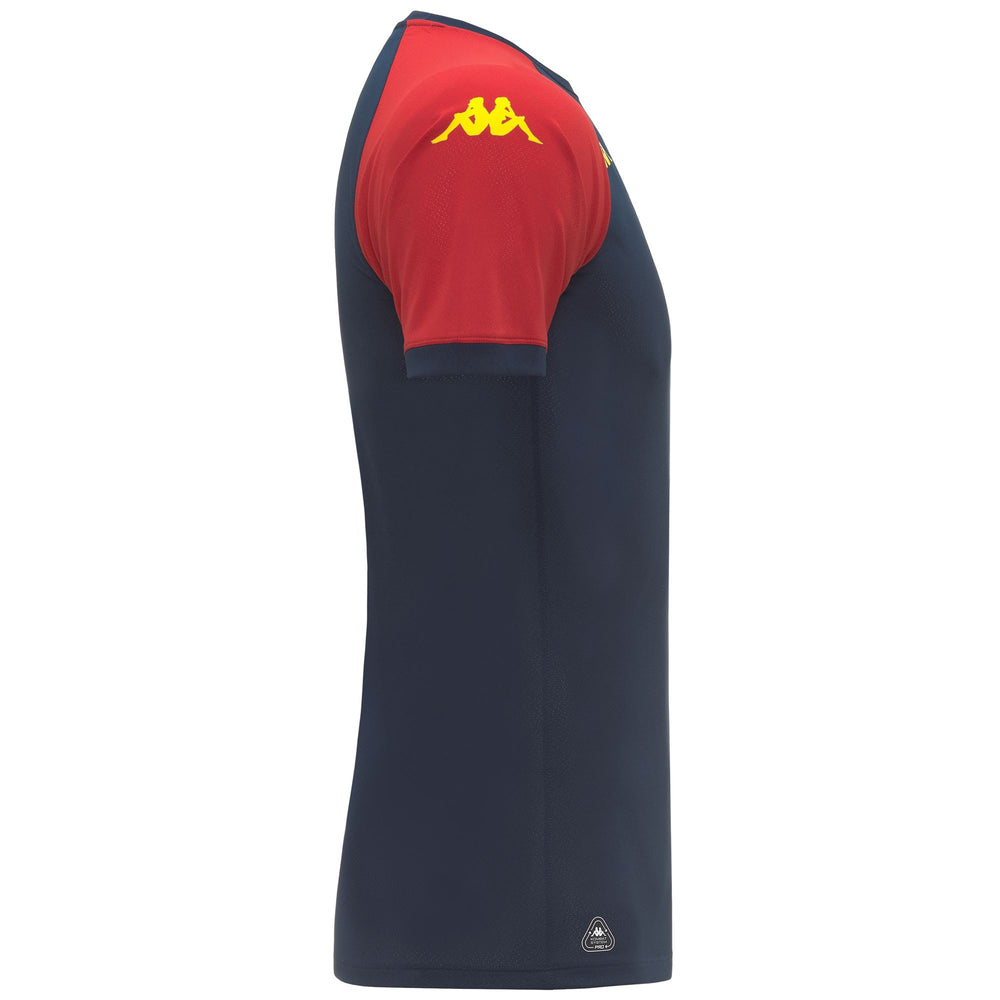 Blue Men's Genoa Football Training Shirt Slim Fit 02
