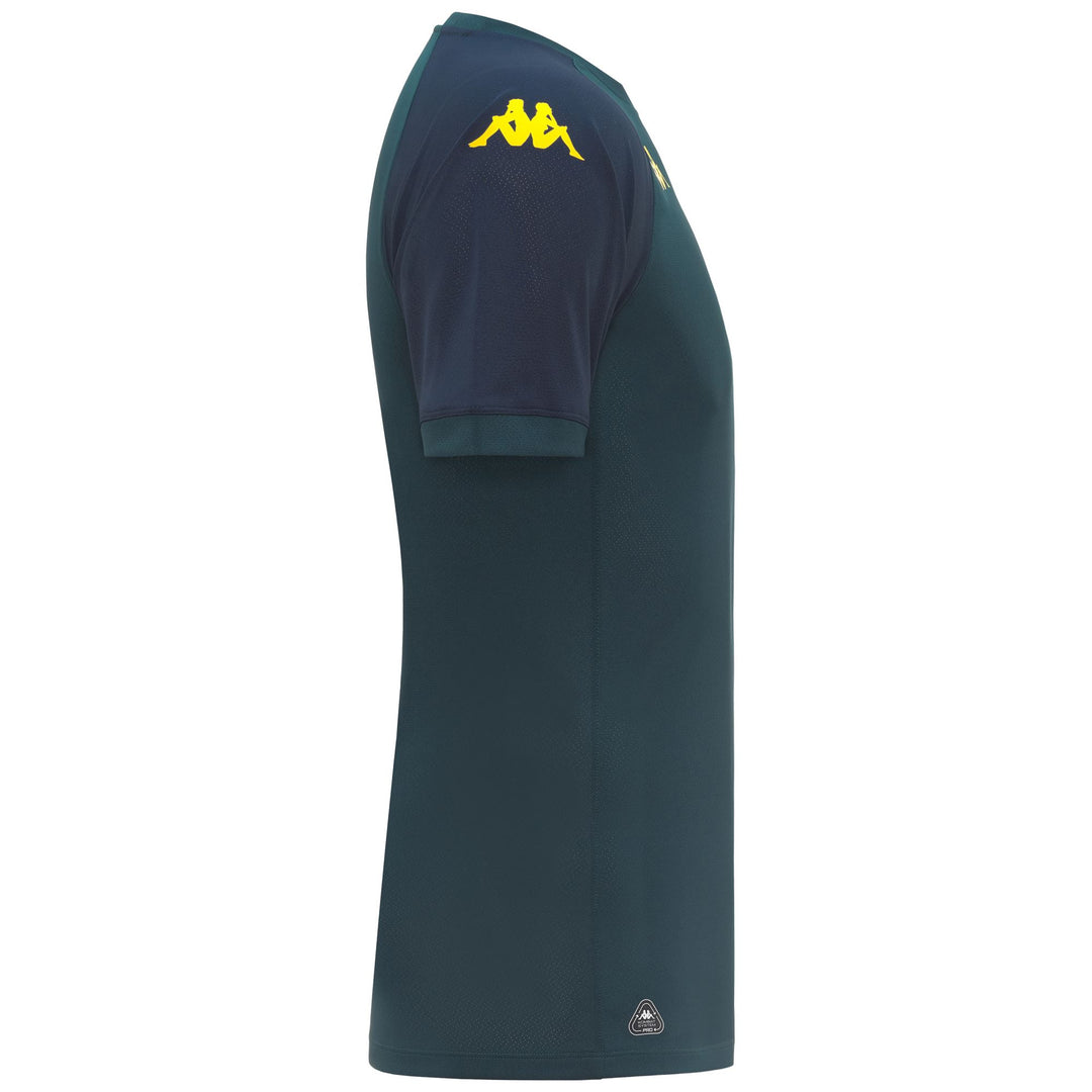 Camiseta de entrenamiento activa para hombre verde petróleo con protección Hydro-Way main