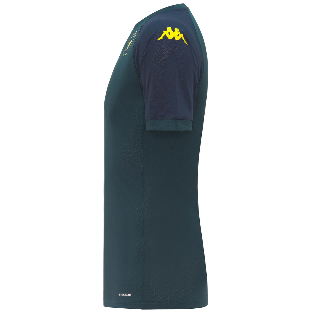 Camiseta de entrenamiento activa para hombre verde petróleo con protección Hydro-Way main