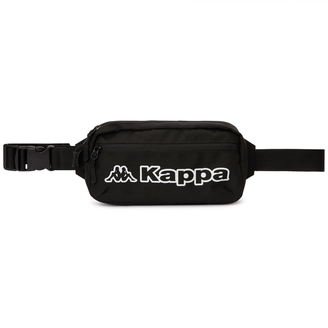 Marsupio unisex in poliestere nero con logo 01