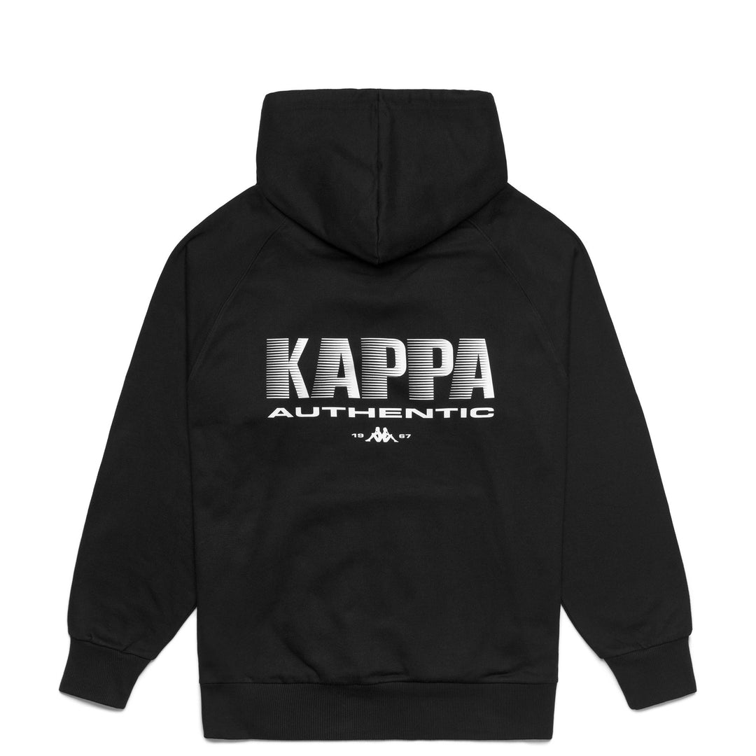 Sudadera con capucha para hombre, negra, de felpa, con bolsillo canguro. main