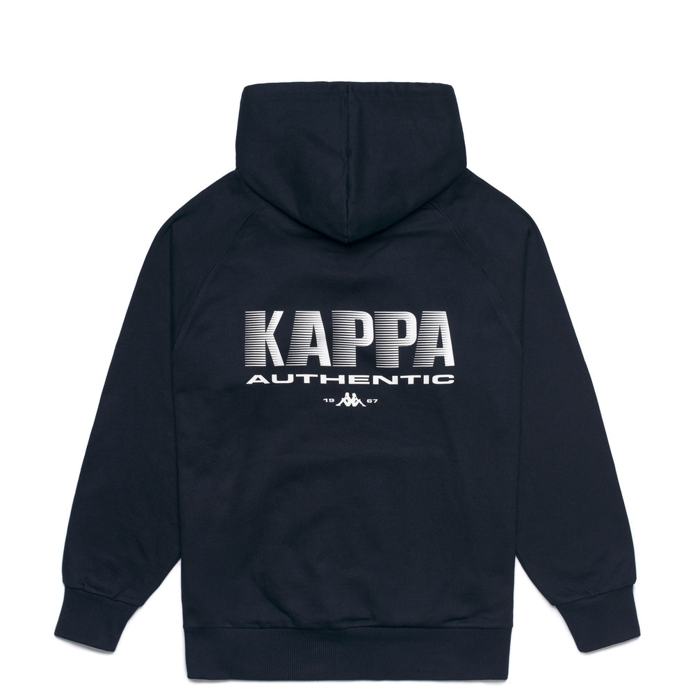 Men's Blue Brushed Hoodie With Kangaroo Pocket. 02