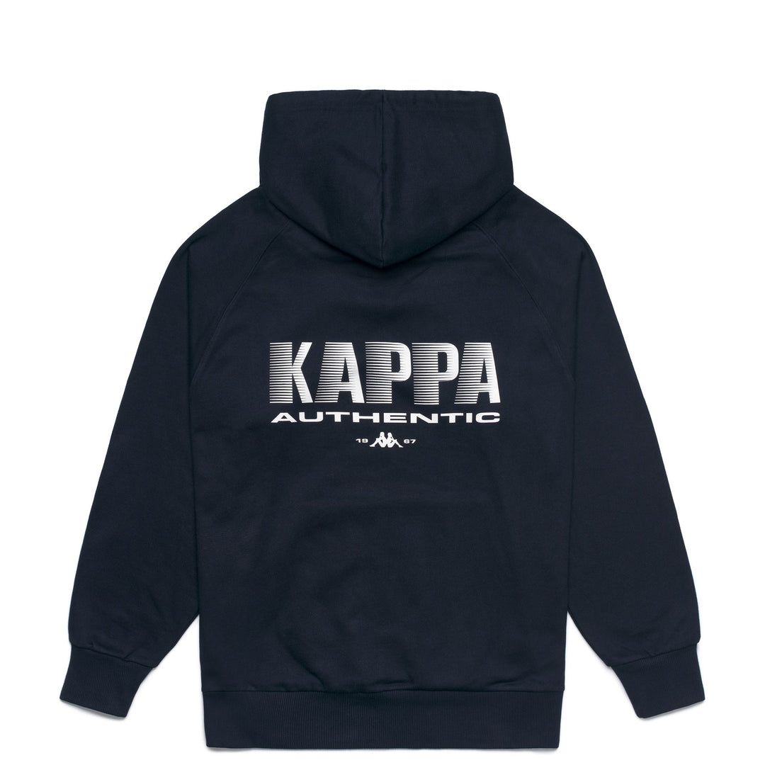 Men's Blue Brushed Hoodie With Kangaroo Pocket. main