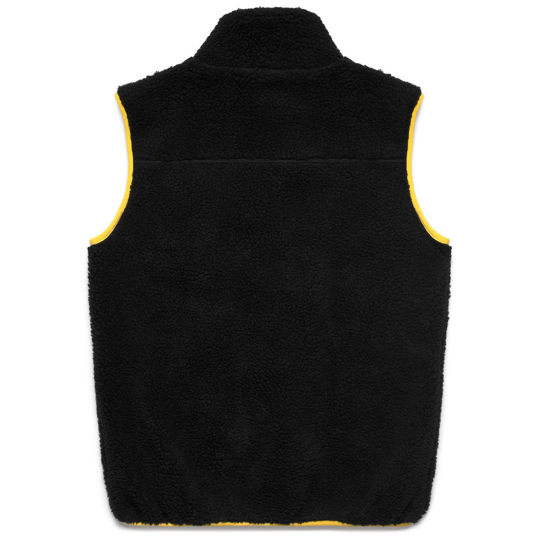 Black Men's Fleece Vest with Zip and Pockets main