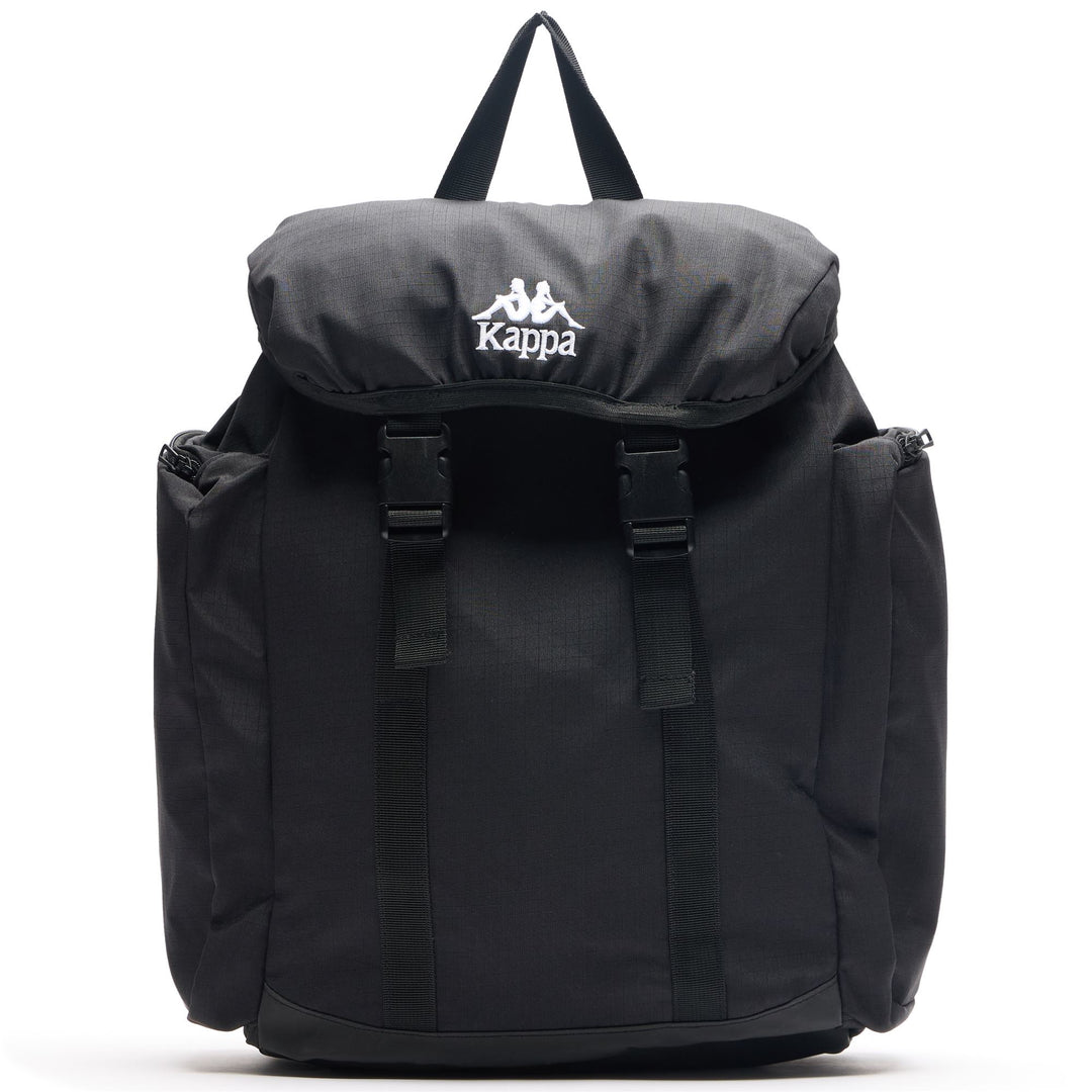 Mochila unisex tejida en negro 01