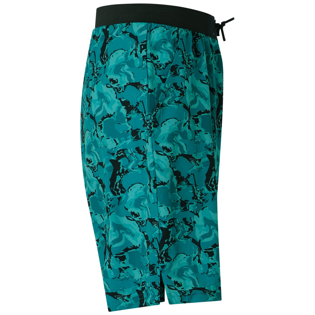 Pantaloni Sportivi Uomo Verde Blu con Stampa Totale main