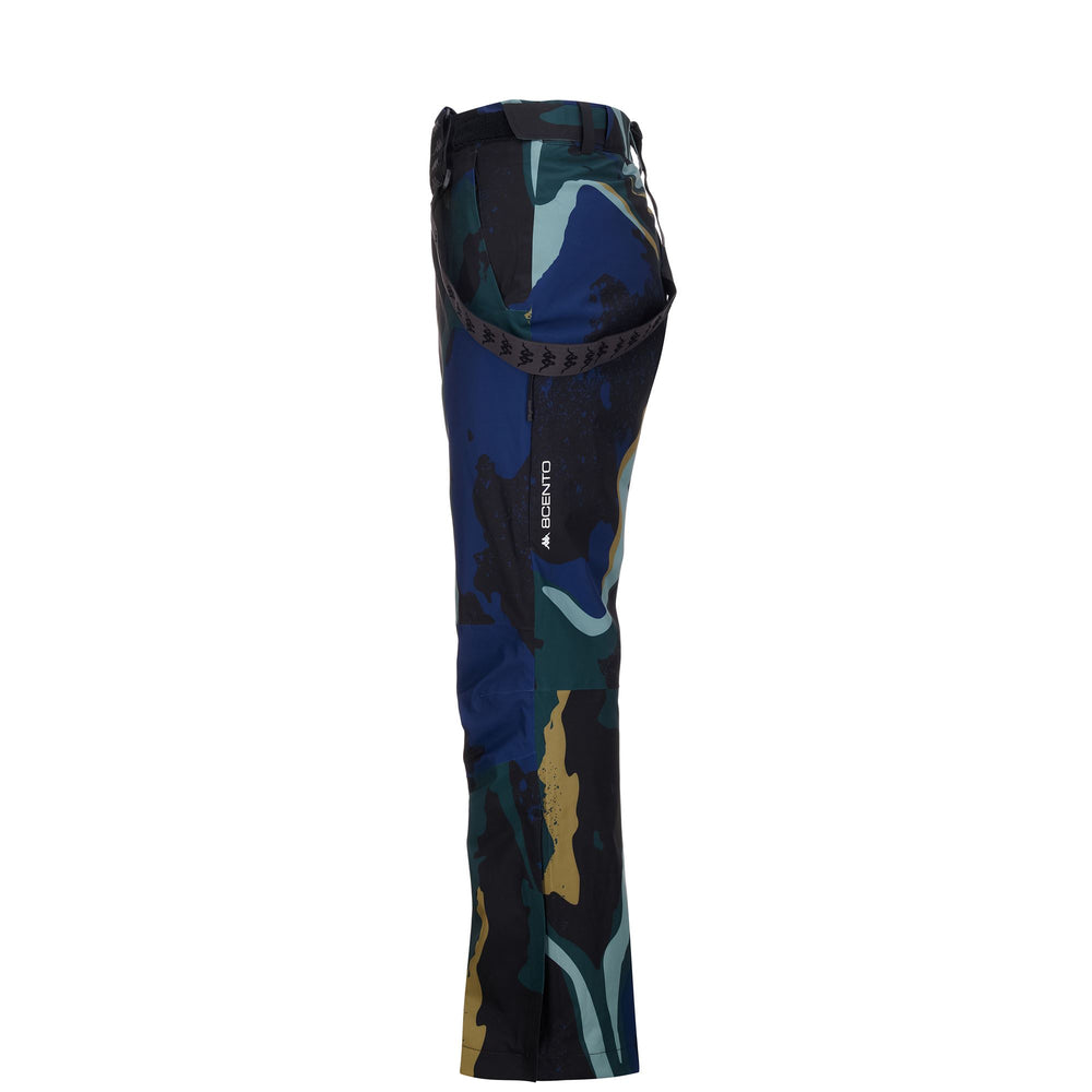 Men's Blue Regular Fit Padded Ski Trousers with Waterproof Protection 02