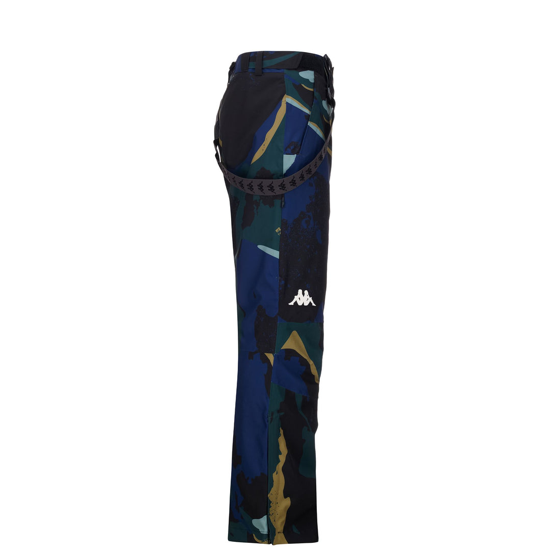 Men's Blue Regular Fit Padded Ski Trousers with Waterproof Protection main