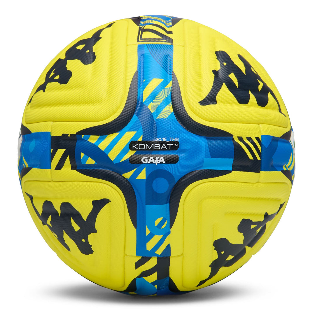 Ballon de football professionnel unisexe jaune avec revêtement micro-texturé main