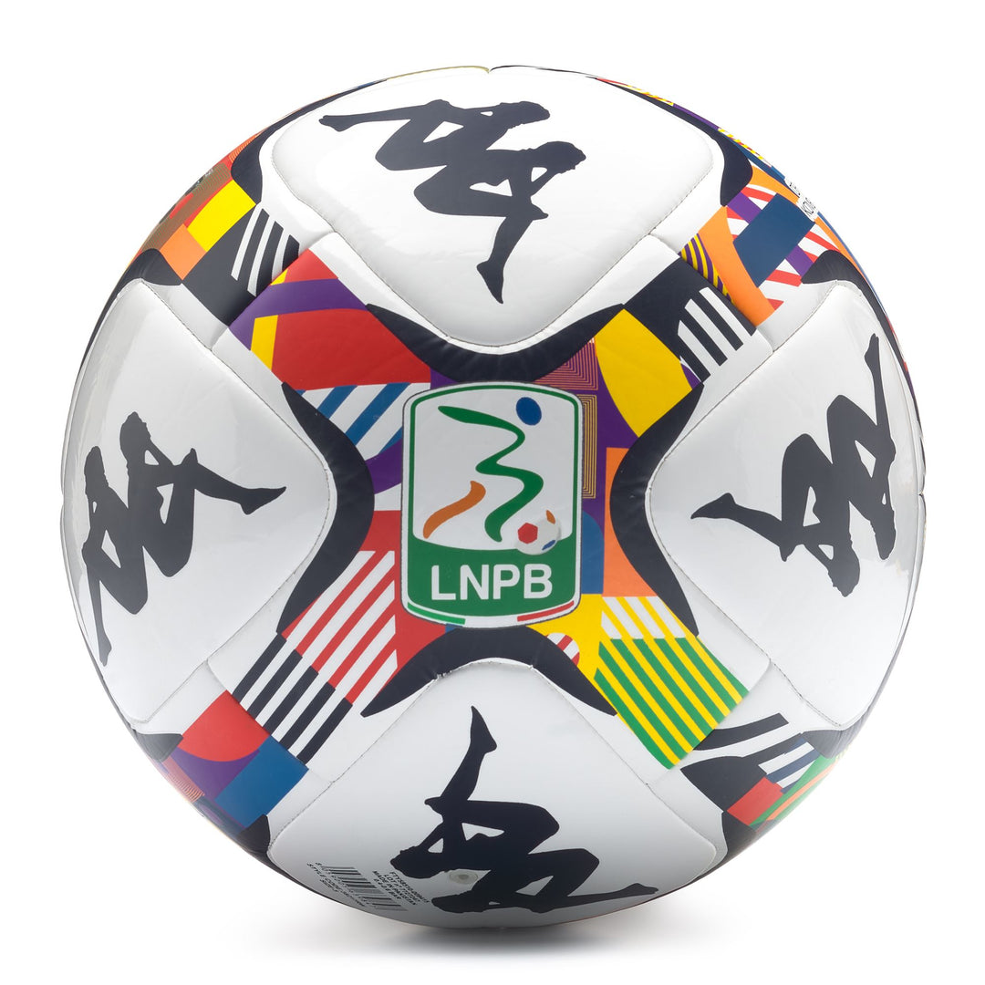 Pallone da calcio unisex bianco e blu marino con 14 pannelli 01