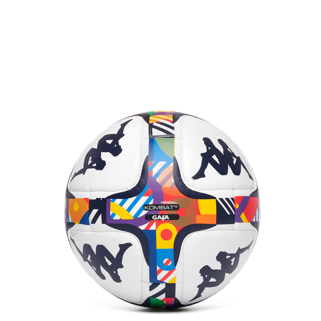 Minibalón promocional unisex blanco y azul con 14 paneles main