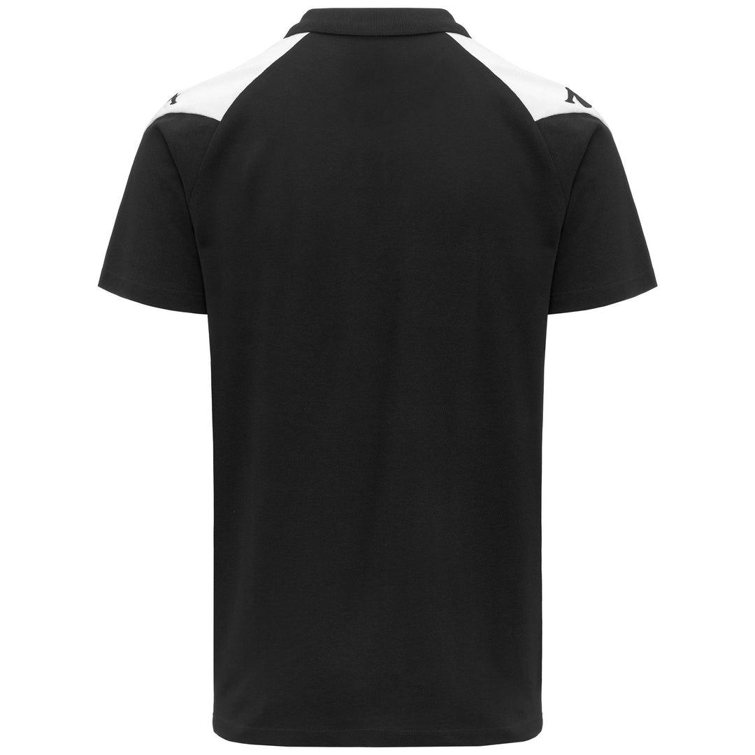 Black and White Men's Slim Fit Polo Shirt main
