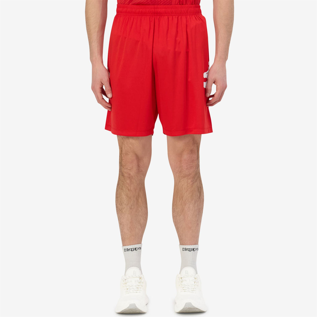 Red Men's Slim Fit Soccer Shirt in Interlock Fabric main