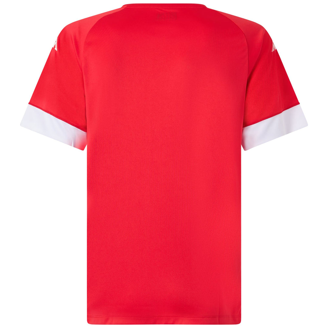 Red Men's Slim Fit Soccer Shirt in Interlock Fabric main