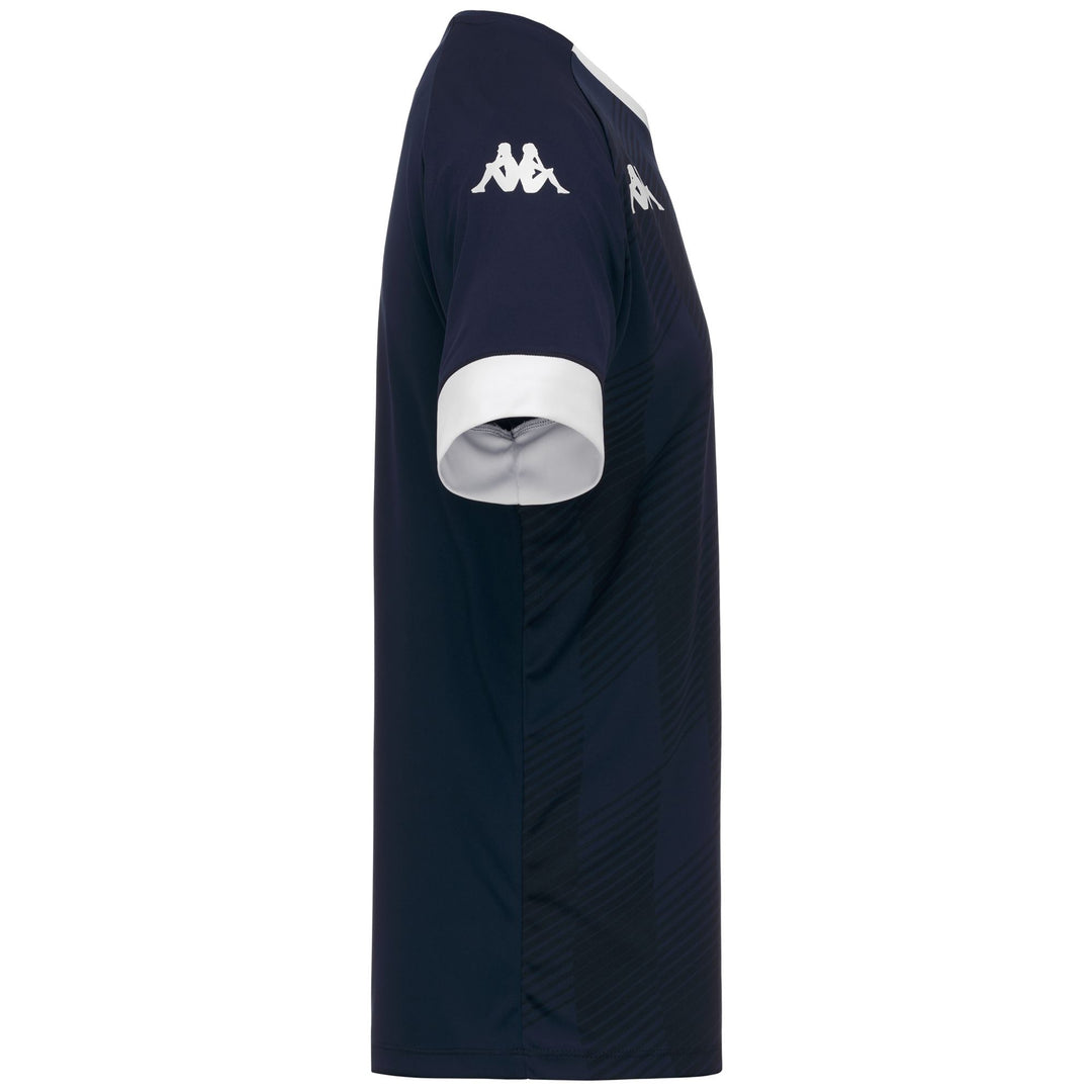 Blue Men's Slim Fit Soccer Game Shirt in Interlock Fabric main