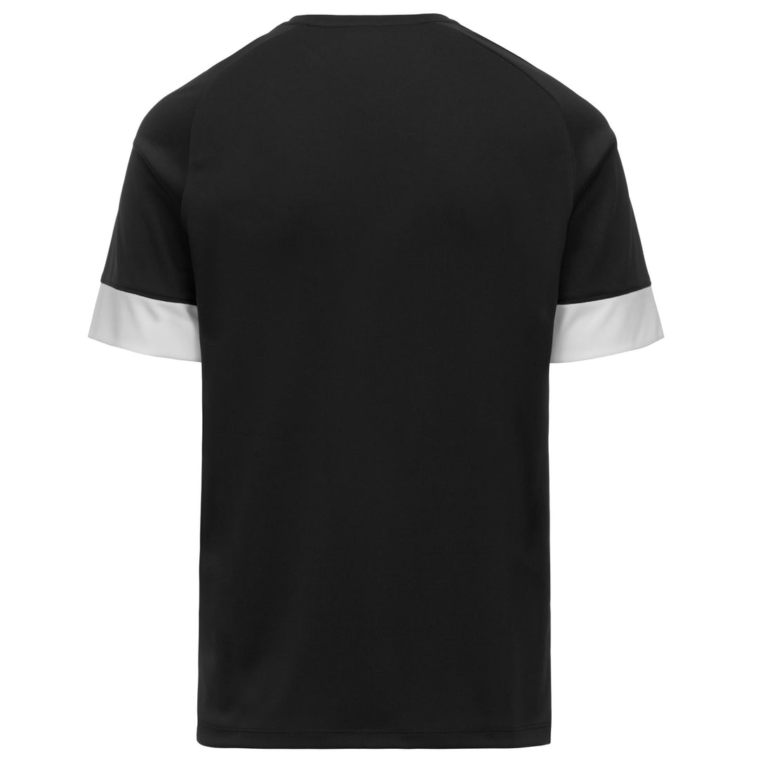 Black Men's Slim Fit Soccer Shirt in Interlock Fabric main