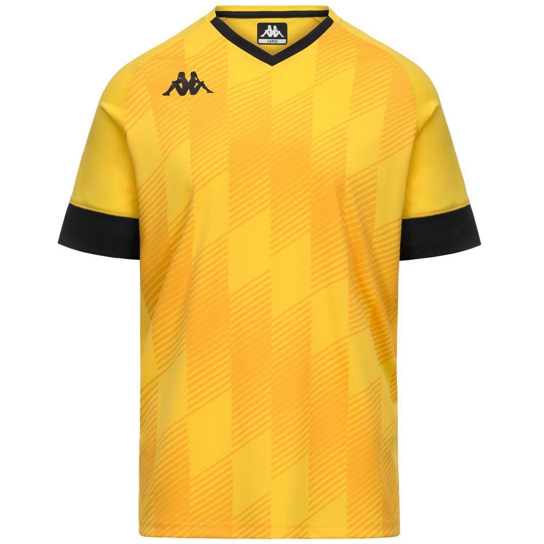 Yellow Men's Slim Fit Soccer Shirt in Interlock Fabric 01