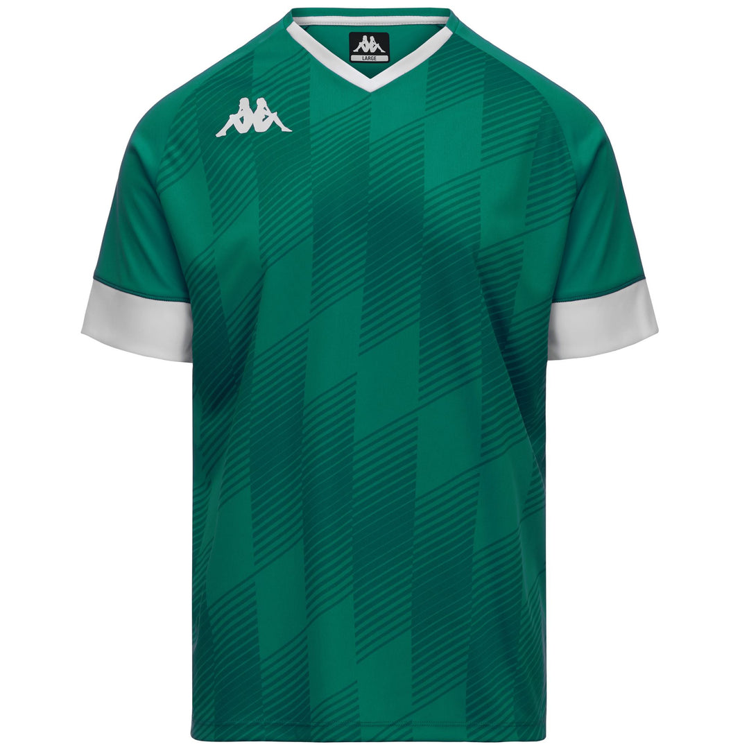 Green Men's Slim Fit Soccer Shirt in Interlock Fabric 01