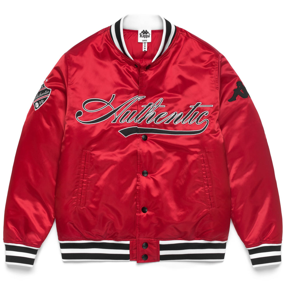 Red and Black Men's Sporty Bomber Jacket 01