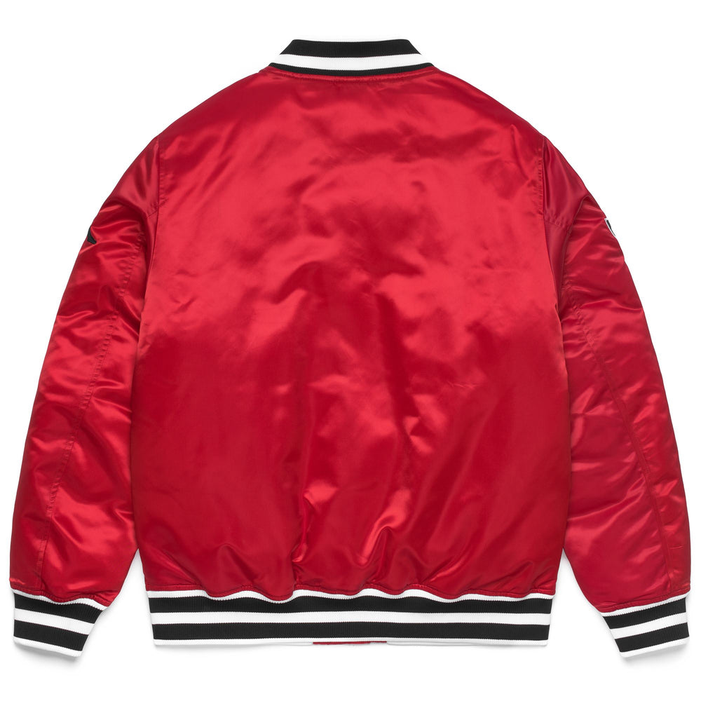 Red and Black Men's Sporty Bomber Jacket 02