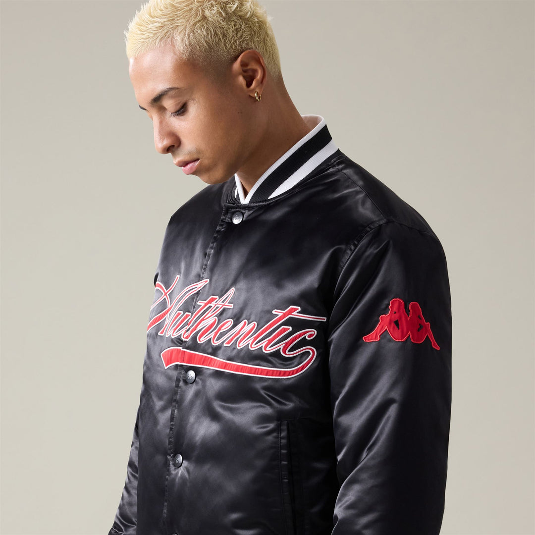 Red and Black Men's Sporty Bomber Jacket main
