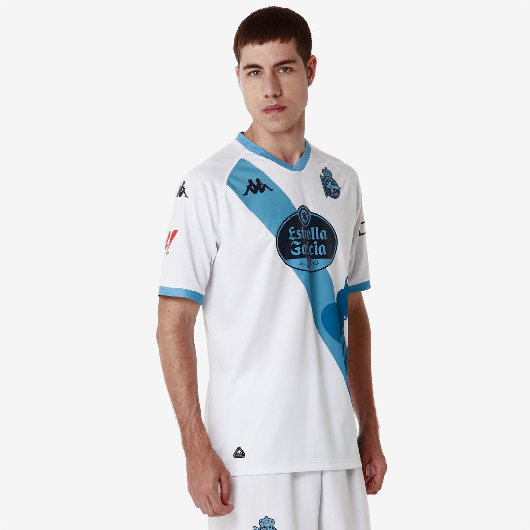 Camiseta de fútbol reciclada para hombre, color gris azur, con protección Hydro-Way main