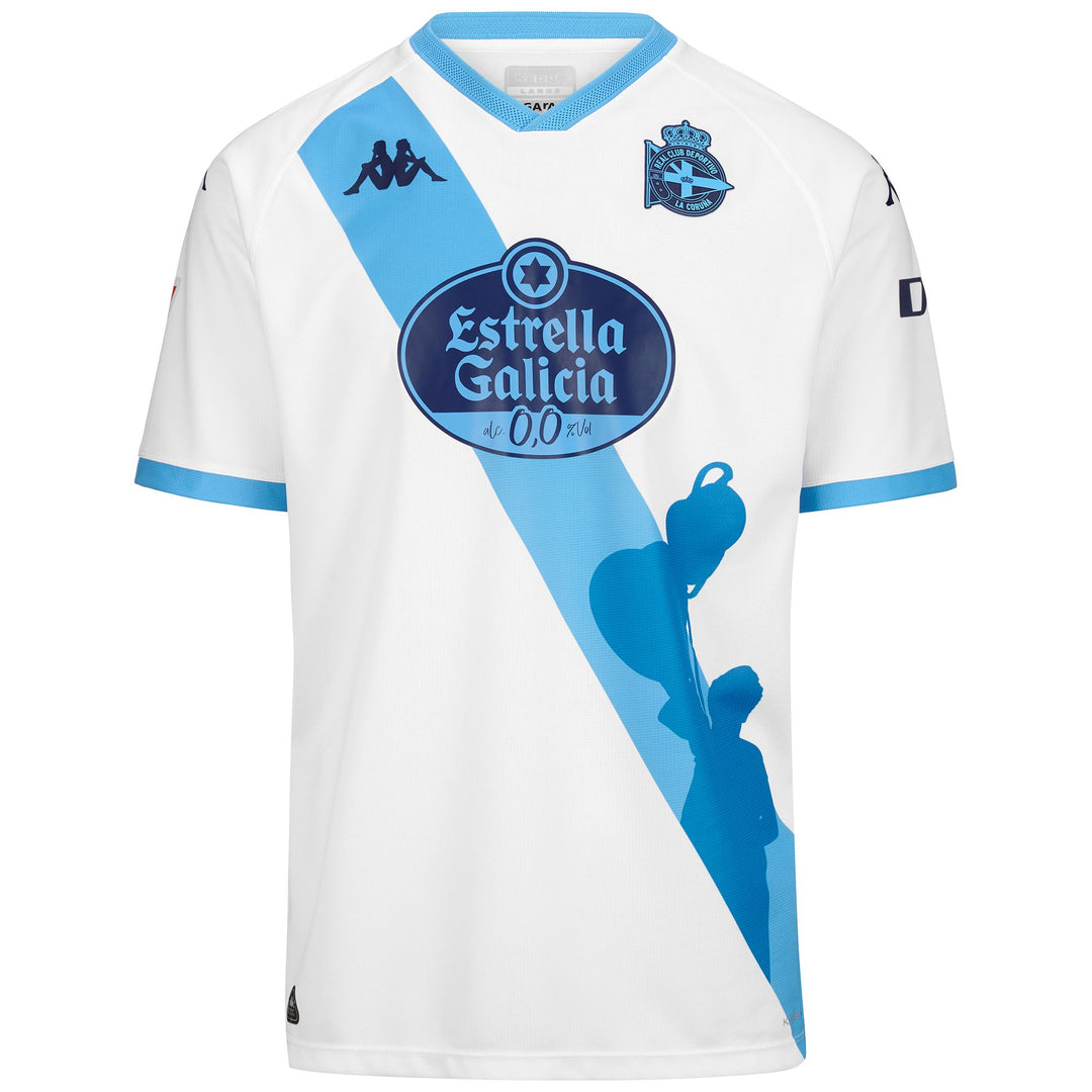 Maillot de football blanc Deportivo de La Coruña pour homme en tissu recyclé 01