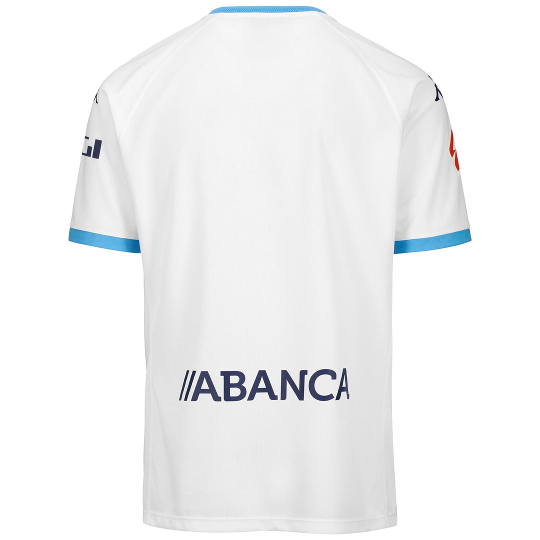Maillot de football blanc Deportivo de La Coruña pour homme en tissu recyclé main