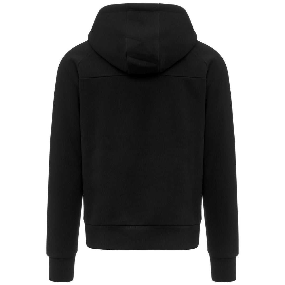 Chaqueta polar negra para hombre con detalles en contraste main