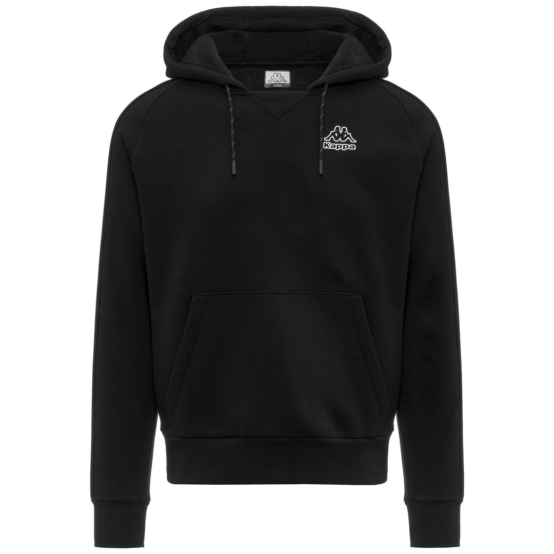 Chaqueta polar negra para hombre con detalles en contraste 01