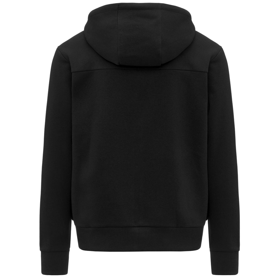 Chaqueta polar negra para hombre con cordón y cremallera completa main