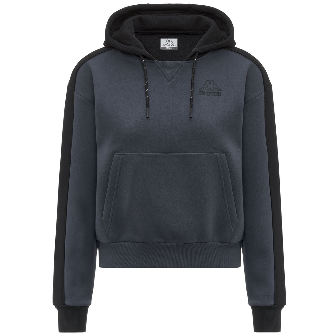 Grey Women's Fleece Hoodie Jacket with Contrast Details main