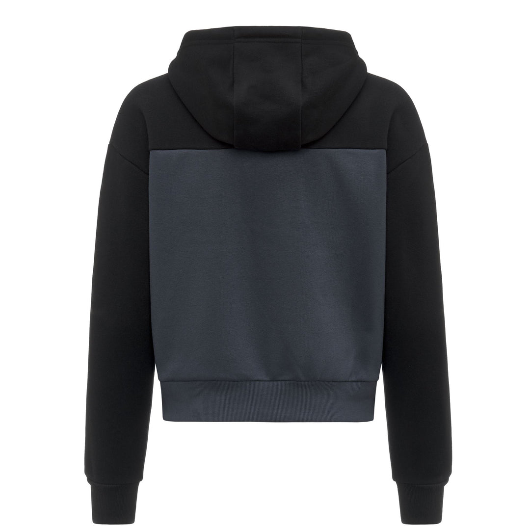 Grey Women's Fleece Hoodie Jacket with Contrast Details main