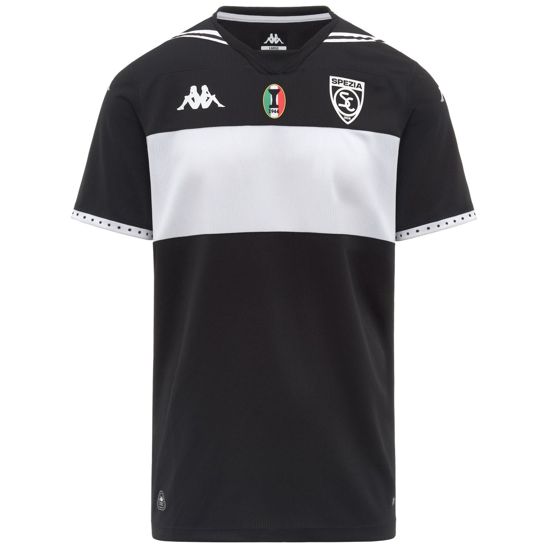 Black and White Men's Active Game Jersey with Hydro-Way Protection 01