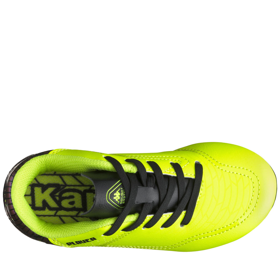 Neon yellow and black Boy's Low Cut Soccer Shoes main