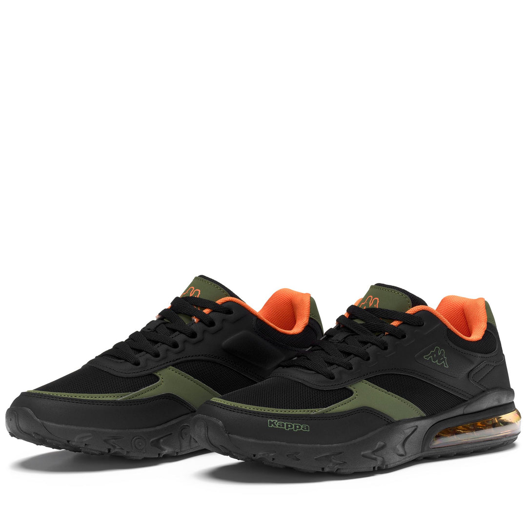 LOGO SAIGON - Sneakers - Low Cut - Unisex - BLACK-GREEN PARSLEY-ORANGE 01