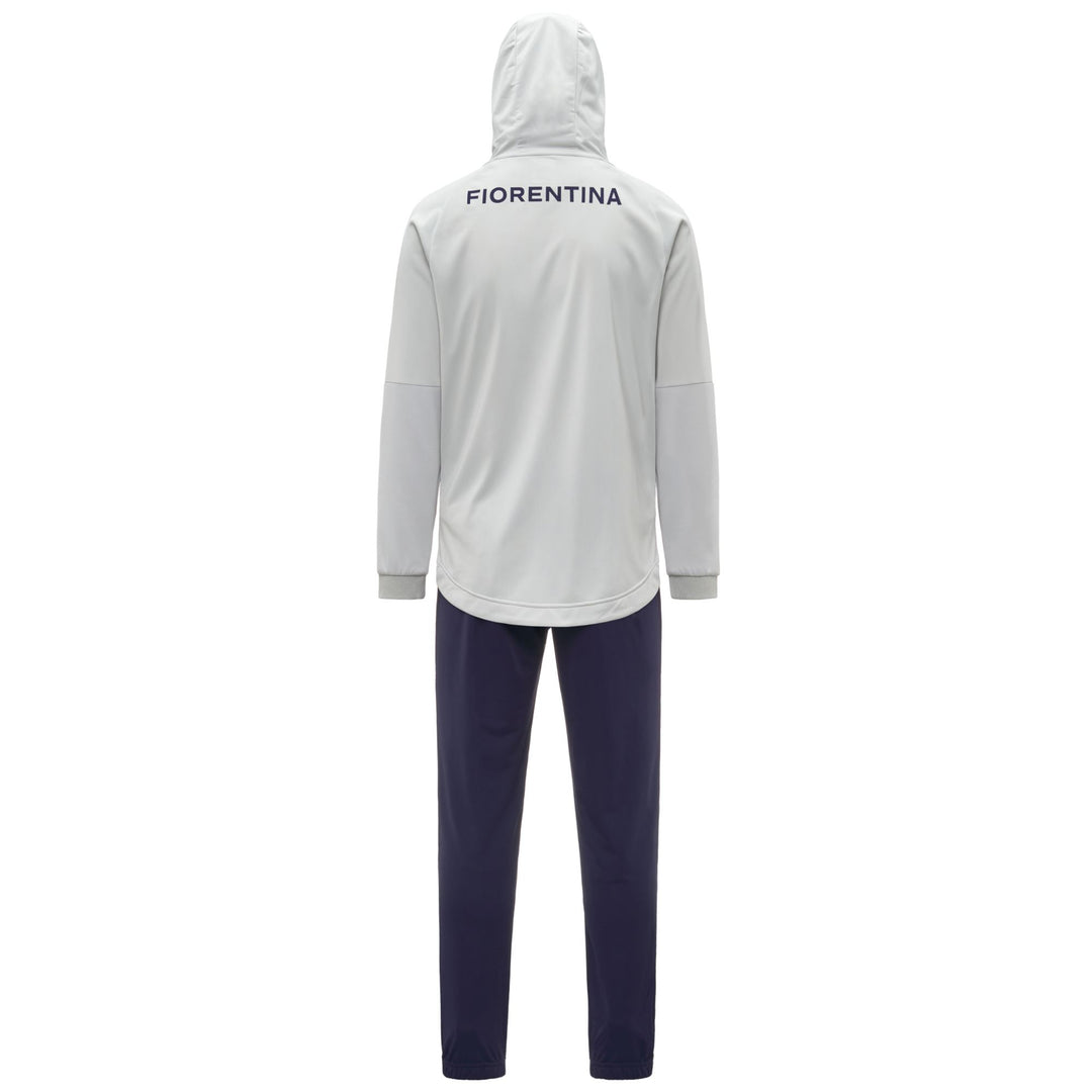 Grey Men's Slim Fit Tracksuit with Hood and Pockets main